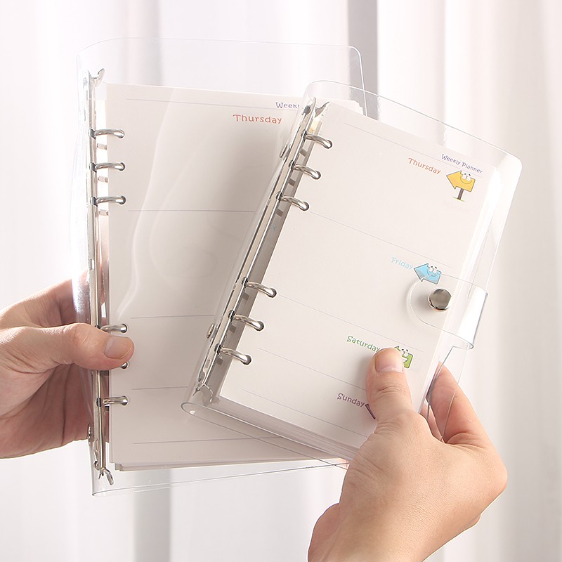 Bìa Bọc Sổ Tay 6 Lỗ Khổ Giấy A5 A6