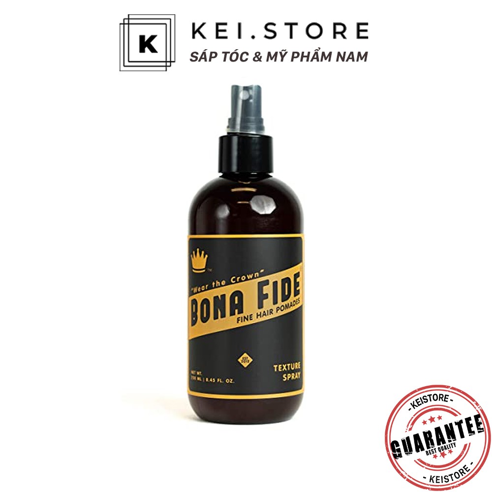 Xịt tóc giử nếp prestyling BONA FIDE Texture Spray tặng kèm lược TONI&GUY