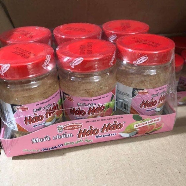 Muối chấm súp Hảo hảo chuẩn Acecook hũ 120gr và gói 10g