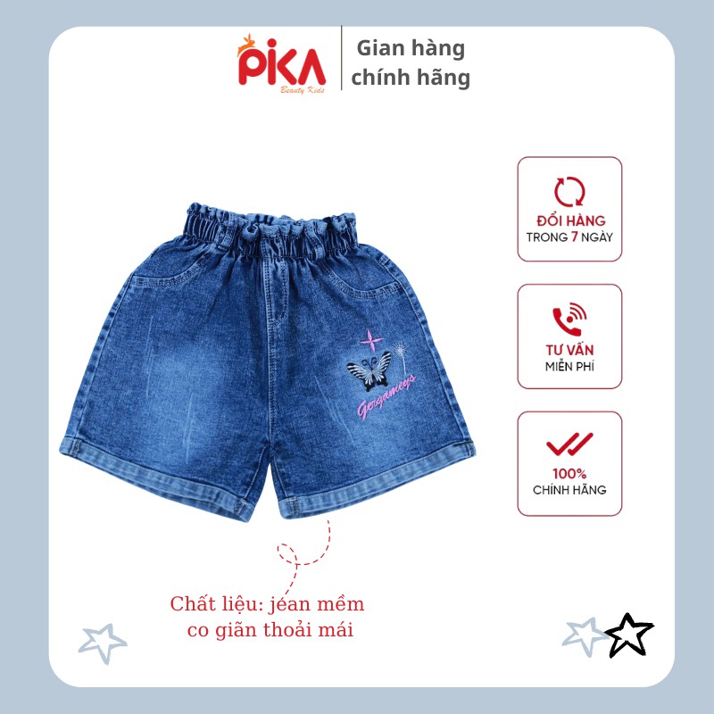 Quần áo trẻ em- PIKA KIDS -Quần bò bé gái -chất liệu jean mềm, co giãn -cho bé từ 20-30kg