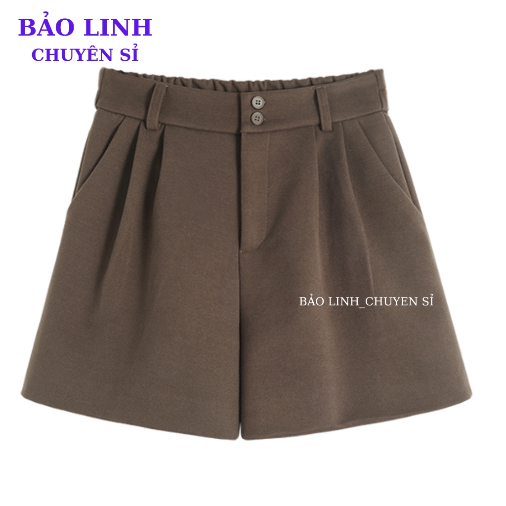 Quần Đùi nữ Bảo Linh, Quần Short Ống Rộng BIGSIZE Lưng Cao Phong Cách Hàn Quốc