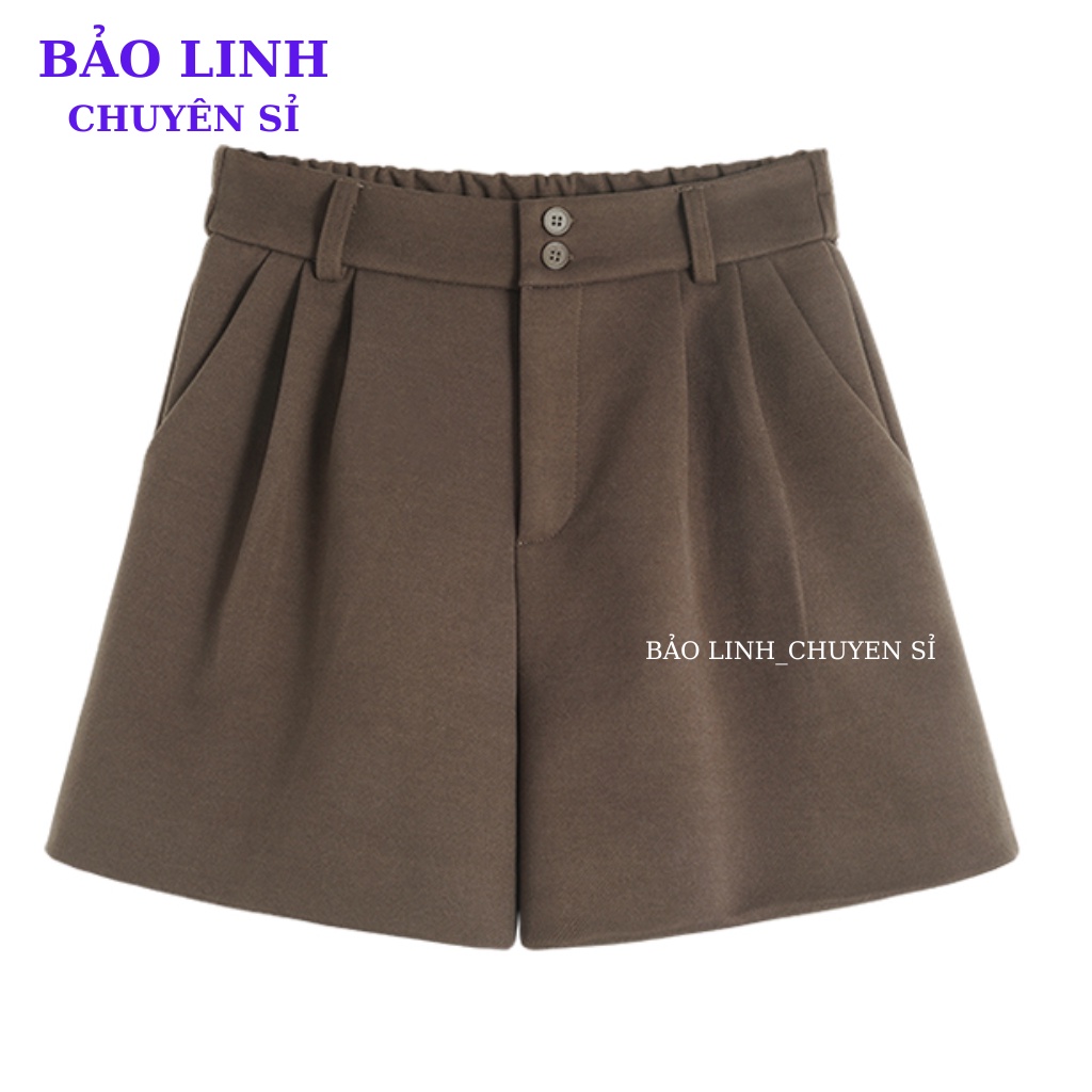 Quần Đùi nữ Bảo Linh, Quần Short Ống Rộng BIGSIZE Lưng Cao Phong Cách Hàn Quốc Uzang Trẻ Trung | BigBuy360 - bigbuy360.vn