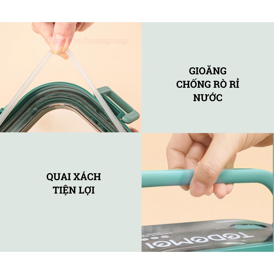 Hộp Đựng Cơm Giữ Nhiệt Inox 2 Tầng – Hộp Đựng Cơm Văn Phòng TEDEMEI