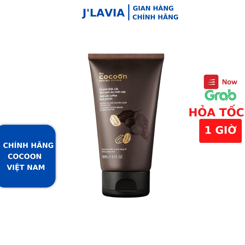 Cà phê Đắk Lắk làm sạch da chết mặt cocoon 150ml (Dak Lak coffee face polish)