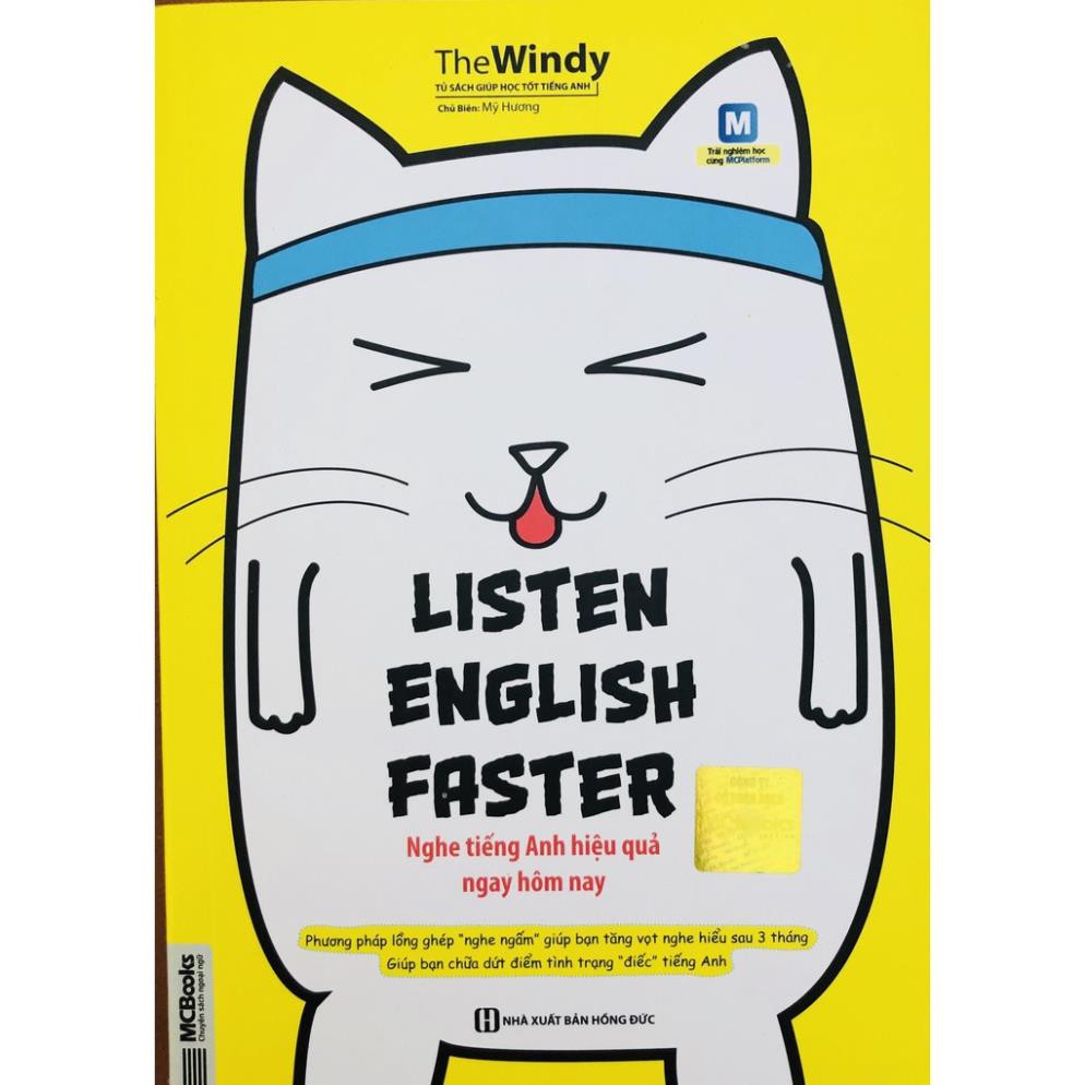 Sách - Listen English Faster – Nghe tiếng Anh hiệu quả ngay hôm nay + tặng kèm bút hoạt hình