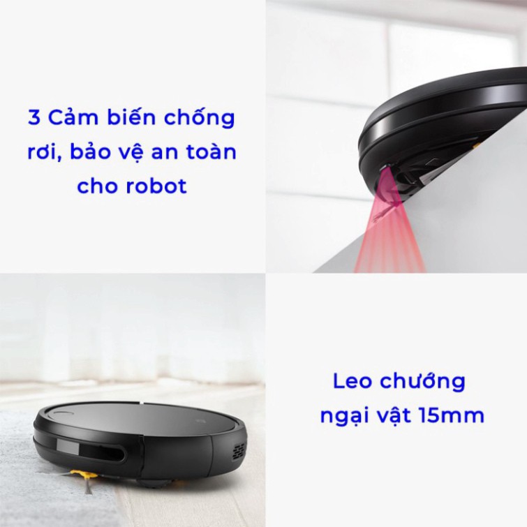 Robot hút bụi lau nhà PUPPYOO R30 Pro, lực hút máy hút bụi mạnh 12000Pa, diện tích làm sạch 120m2_Vimart