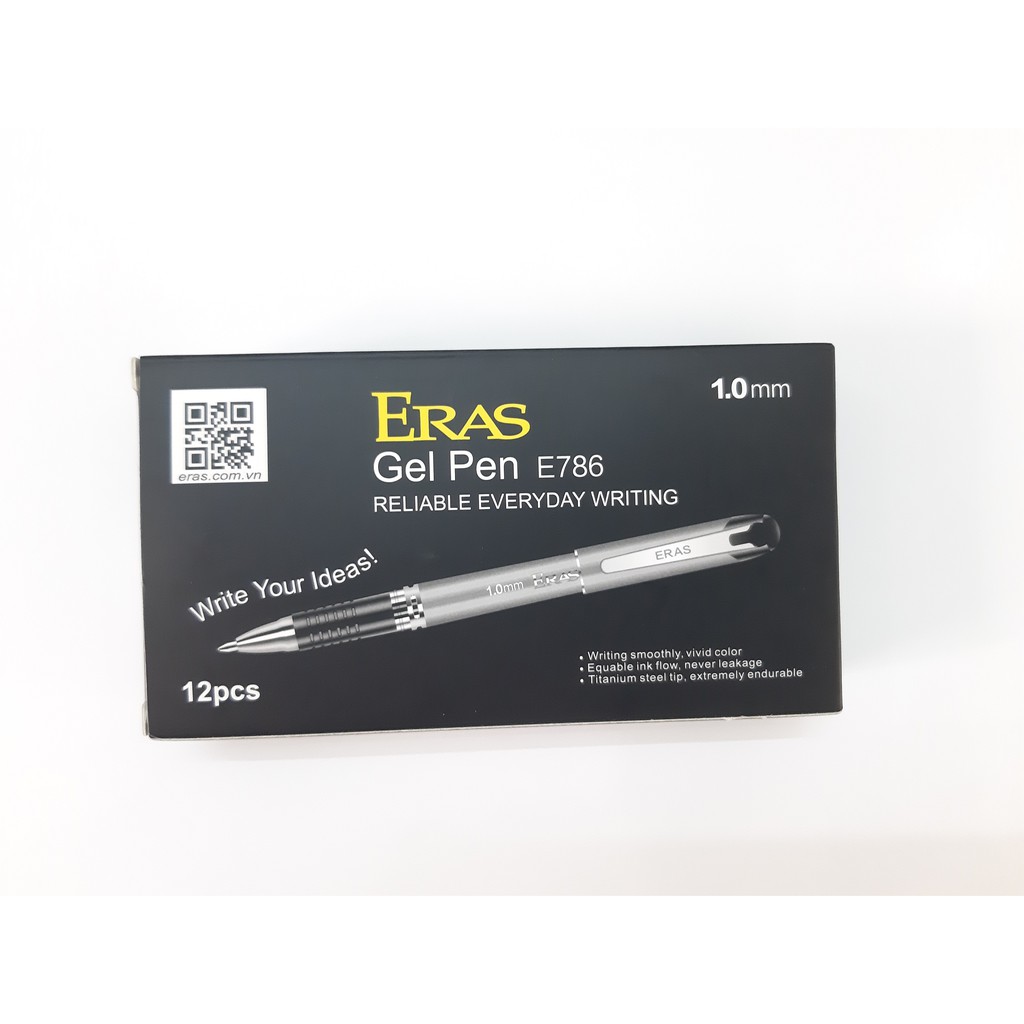 Bút Gel ERAS E786 ngòi 1.0mm tập viết chữ Hán