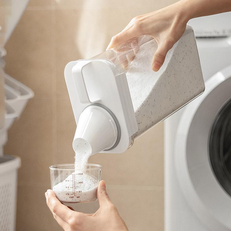 Hộp đựng bột giặt nước xả bằng nhựa cao cấp có nắp đậy | BigBuy360 - bigbuy360.vn