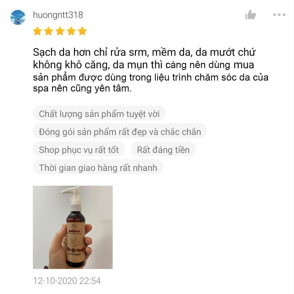 Dầu tẩy trang hạt táo cao cấp QUÊ MỘT CỤC sạch sâu, mướt da, chống nhăn da 100ml (handmade)