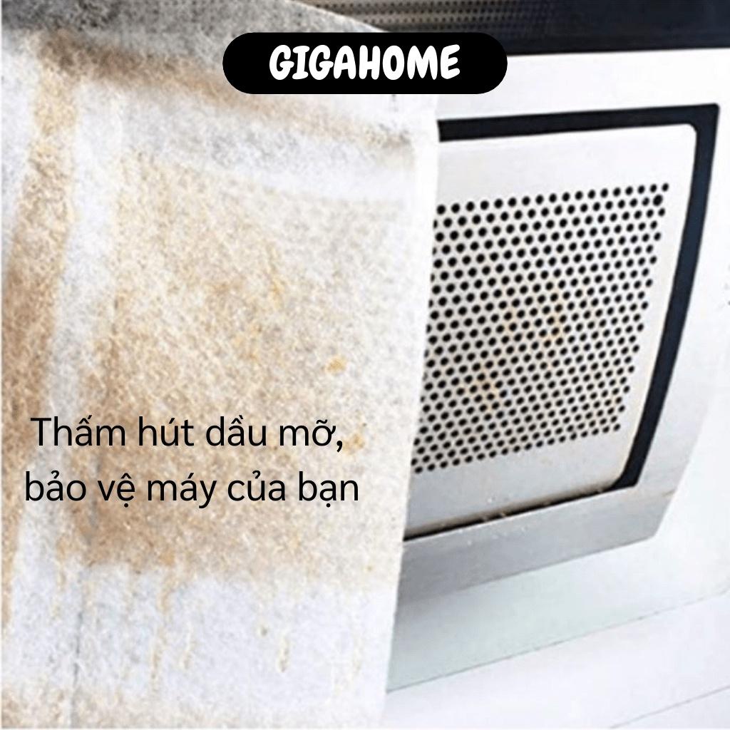 Giấy Dán Máy Hút Mùi Nhà Bếp GIGAHOME Giấy Lọc Dầu, Thấm Dầu Trong Suốt 10m 8107