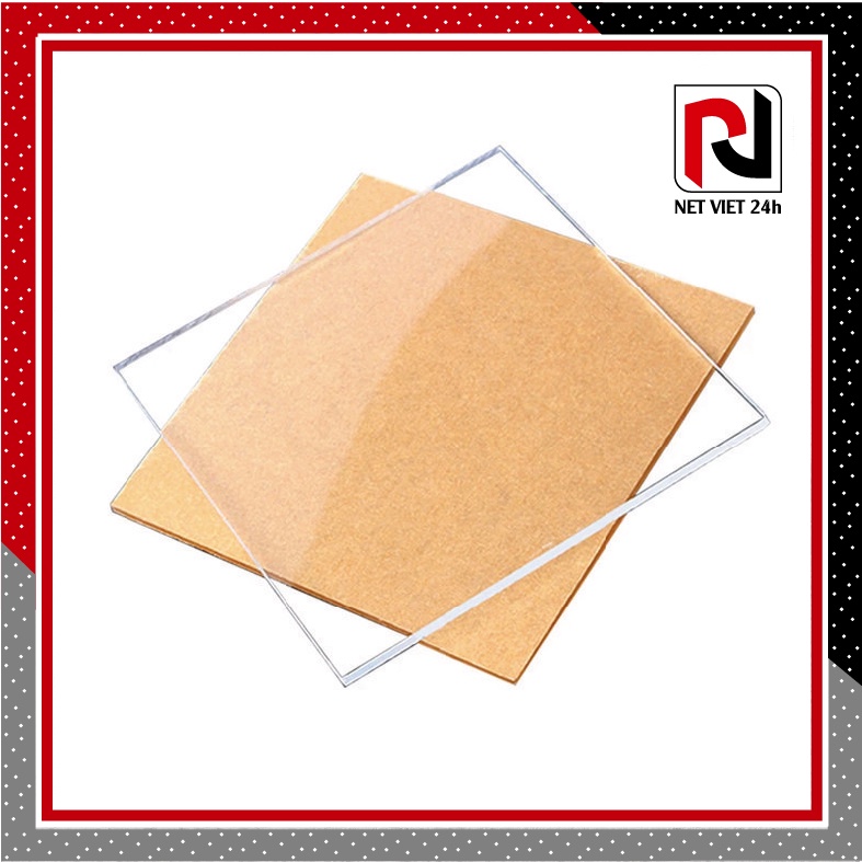 Tấm mica trong suốt khổ 40x60cm, độ dày khác nhau, mịn, dày, đẹp
