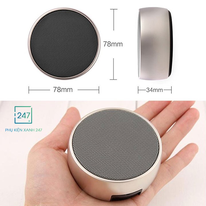 [Mã ELHACE giảm 4% đơn 300K] Loa bluetooth mini BS02 ⚡️CÓ MÓC TREO⚡️ nhỏ gọn, tiện lợi, hỗ trợ thẻ nhớ