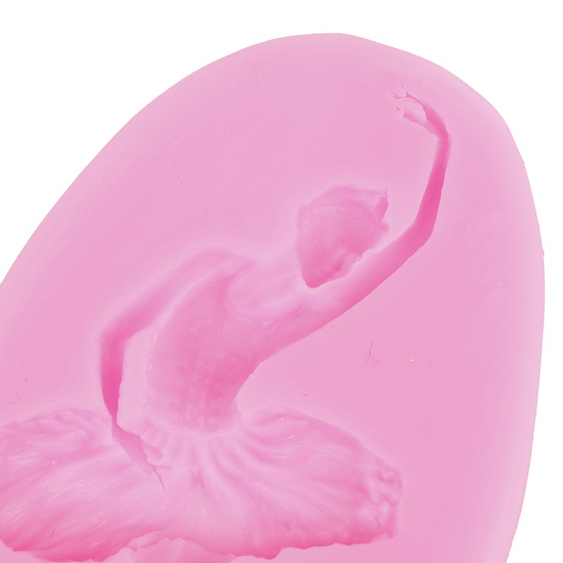 Khuôn Silicone Tạo Hình Vũ Công Ballet Trang Trí Bánh