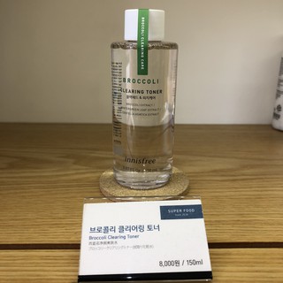 Nước cân bằng từ bông cải xanh Innisfree Broccoli Clearing Toner