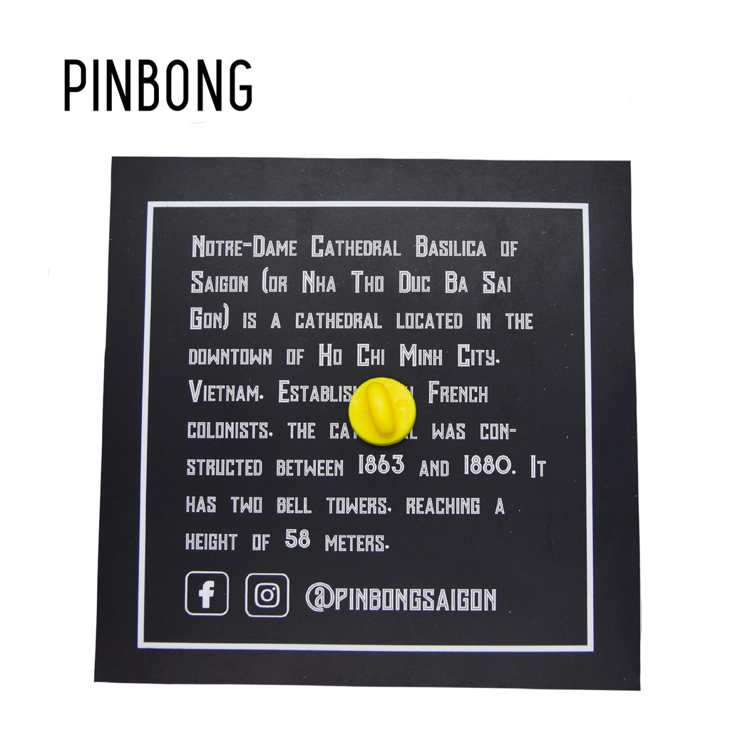 Huy Hiệu Nhà Thờ Đức Bà PINBONG