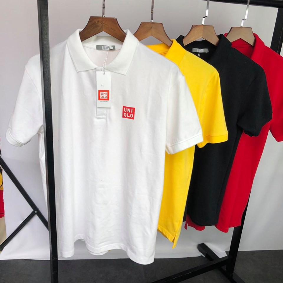 Áo polo UNI in logo,áo thun trơn có cổ nam nữ chuẩn form,Zing store