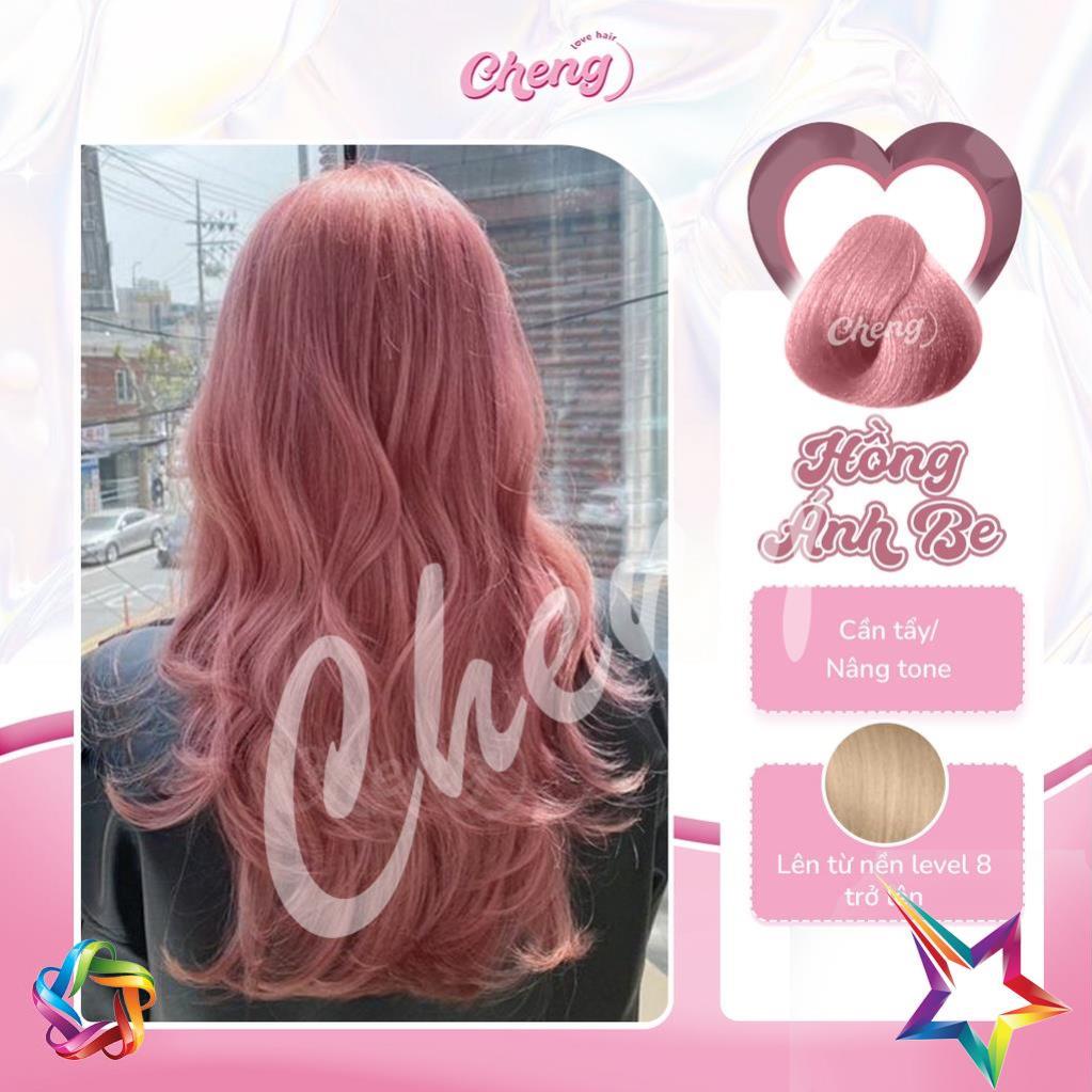 Thuốc Nhuộm Tóc Màu HỒNG NHẠT - Hồng Ánh Be | Chenglovehair, Chenglovehairs