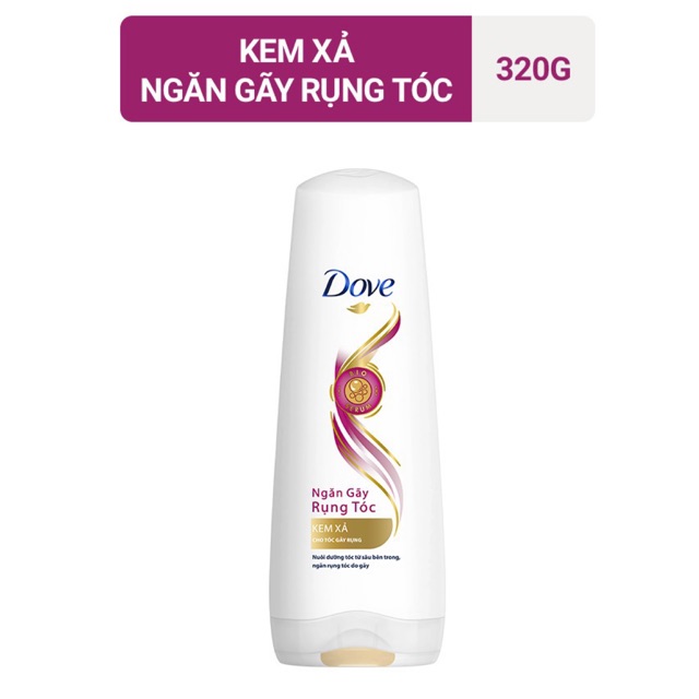 KEM XẢ DOVE NGĂN GÃY RỤNG TÓC 320G/ DẦU XẢ DOVE