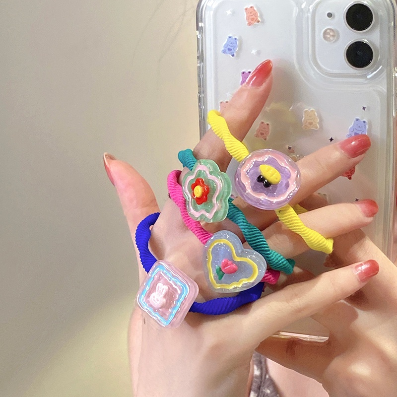 Dây Buộc Tóc Cao Su Nylon Dễ Thương