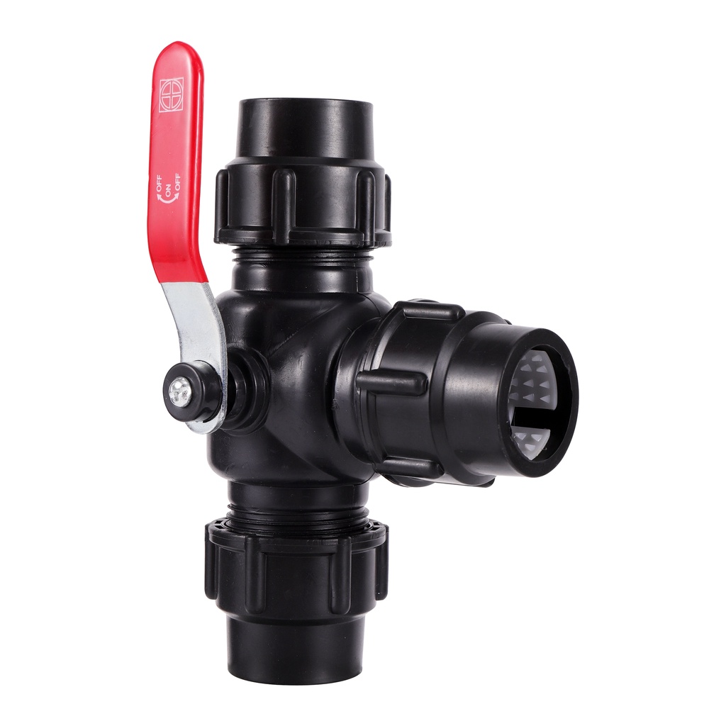 Đầu nối ống nước PE màu đen 20mm nhiều loại tùy chọn