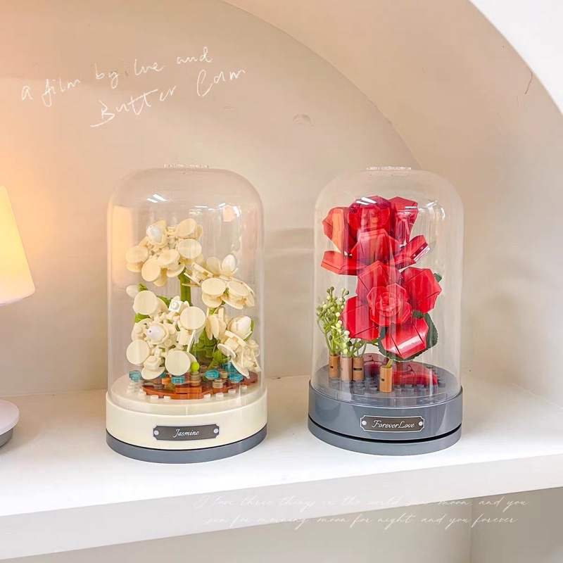 Đồ chơi xếp hình Hộp Nhạc Hoa Jaki nhiều mẫu