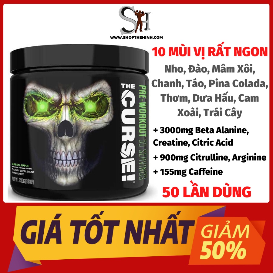 The Curse  - Giúp Tăng Sức Mạnh, Sức Bền, Pre Workout, Bổ Sung Trước Khi Tập