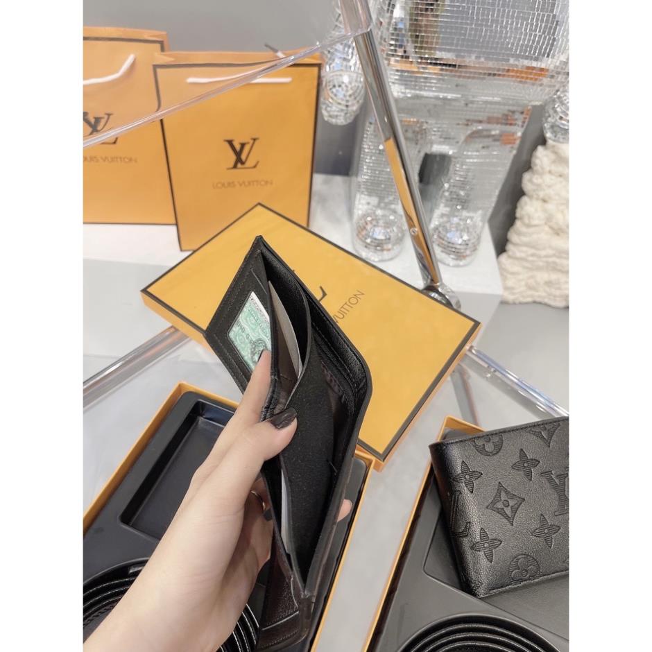 SET COMBO THẮT LƯNG KÈM VÍ DA NAM LV FULL BOX !