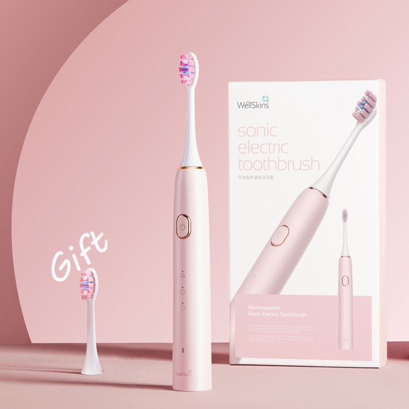 (*)GIAO HỎA TỐC BÀN CHẢI ĐIỆN Xiaomi WellSkins WX-YS100 - Màu Trắng - BH 3 tháng