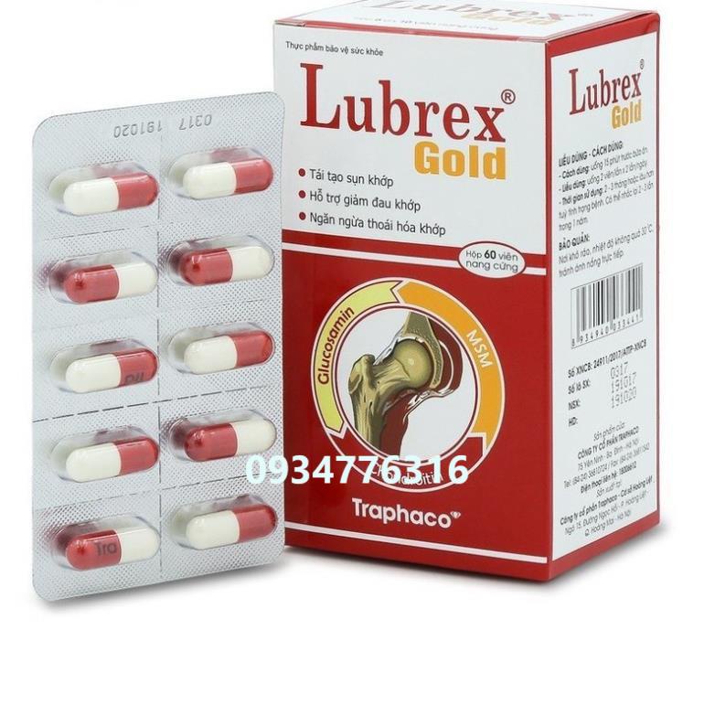 ✅ LUBREX GOLD SẢN PHẨM BỔ KHỚP, TÁI TẠO XƯƠNG KHỚP CỦA TRAPHACO