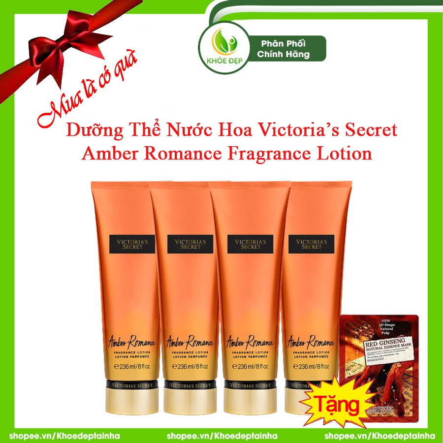 [ CHÍNH HÃNG ] Dưỡng Thể Nước Hoa VICTORIA'S SECRET AMBER ROMANCE FRAGRANCE LOTION 236ml