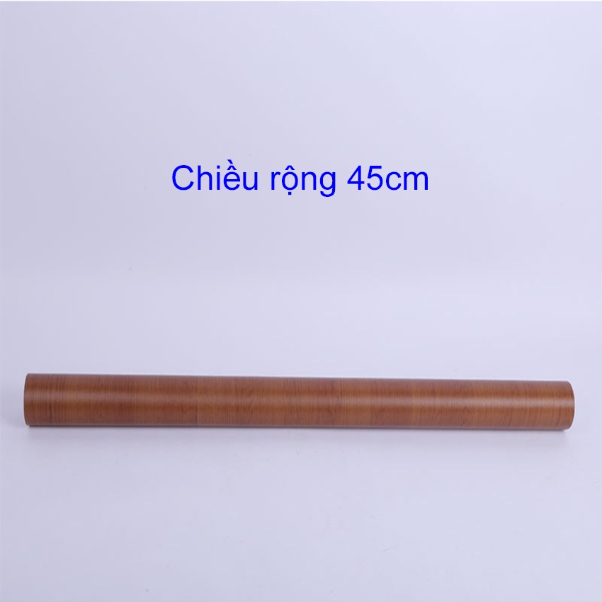 Giấy dán tường giả gỗ giá bán 1m x 45cm, giấy dán tường gỗ có keo sẵn - AZEVA