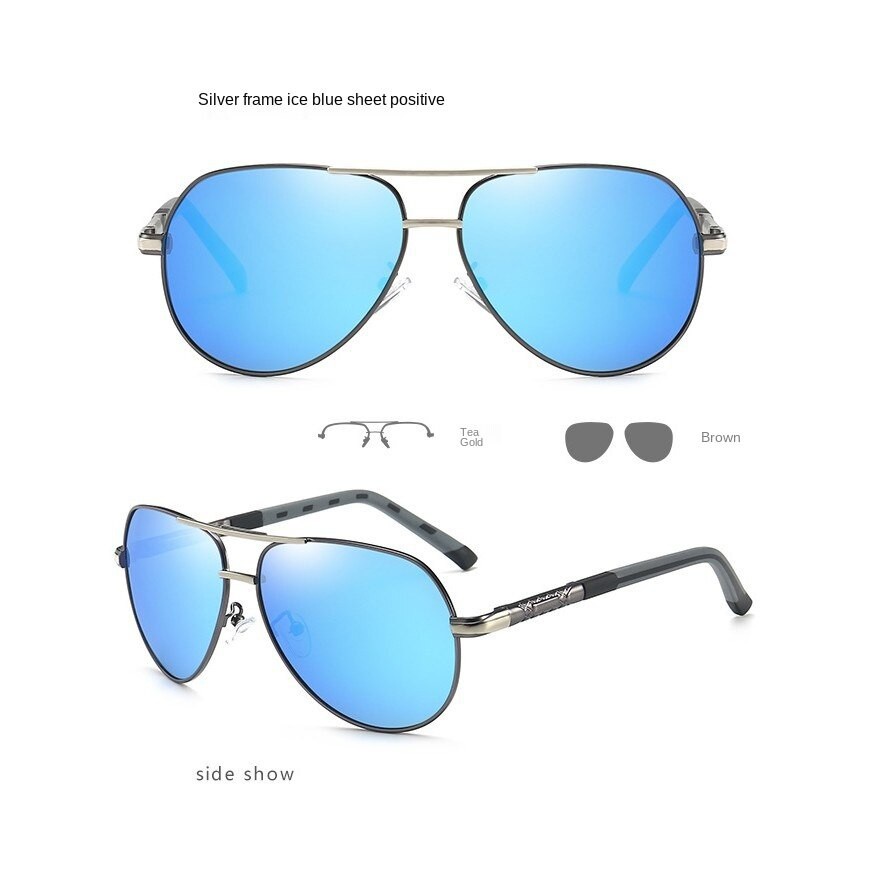 Kính Mát Phân Cực Chống Tia Cực Tím + Hộp Đựng Kính Thời Trang Chất Lượng Cao Cho Nam | BigBuy360 - bigbuy360.vn