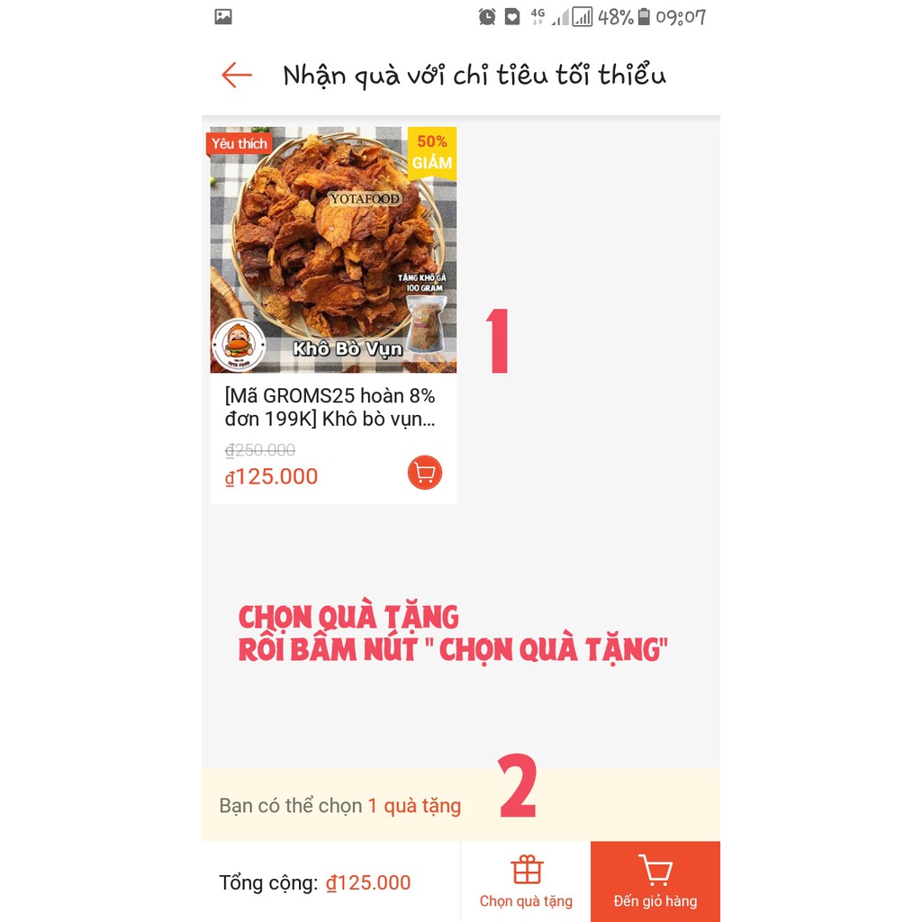 Khô bò vụn vị cary ( Thơm ngon - đậm vị ) - 500gram | Yotafood