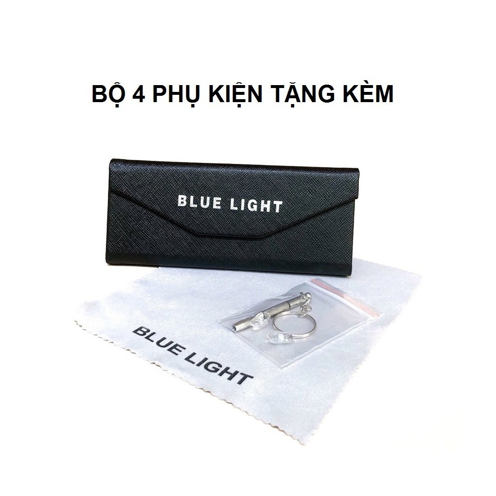 Kính Râm, Kính Mát Nam Nữ Mắt Vuông To Bản Đen Khuyết Trắng Hàn Quốc - BLUE LIGHT SHOP