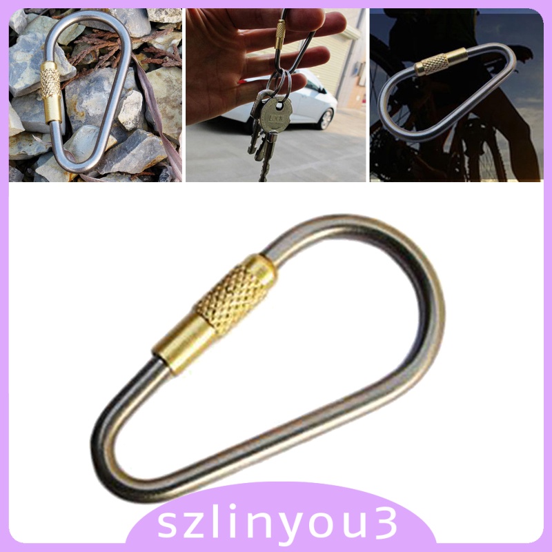 Practical Tool Anti-Rust Carabiner Clips   Keychain D-Ring Home Backpack Accessories