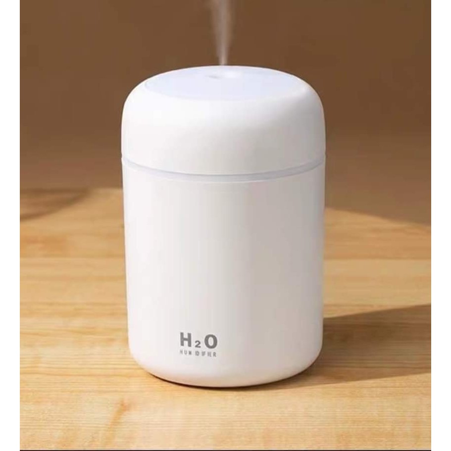 Máy Phun Sương Mini H2O Đèn LED Xoay Vòng 7 Màu Ấn Tượng Tạo Độ Ẩm Khuếch Tán Tinh Dầu
