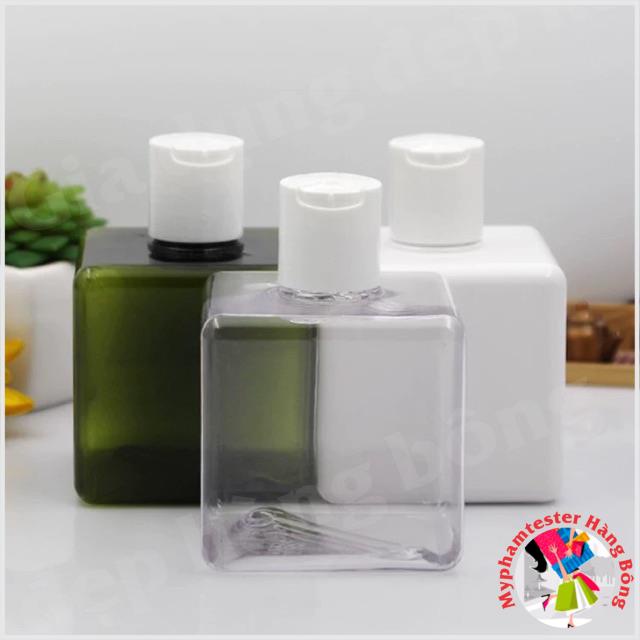 Chai chiết PETG 250ml dạng nắp bật