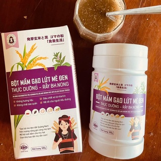 Bột mầm gạo lứt mè đen Bh.nong - Bột gạo lứt mè đen hỗ trợ giảm cân, lợi sữa sau sinh 500gr