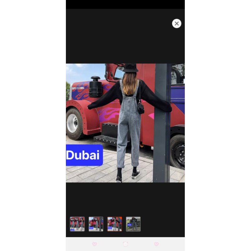 Yếm Jean Nữ Màu khói | BigBuy360 - bigbuy360.vn