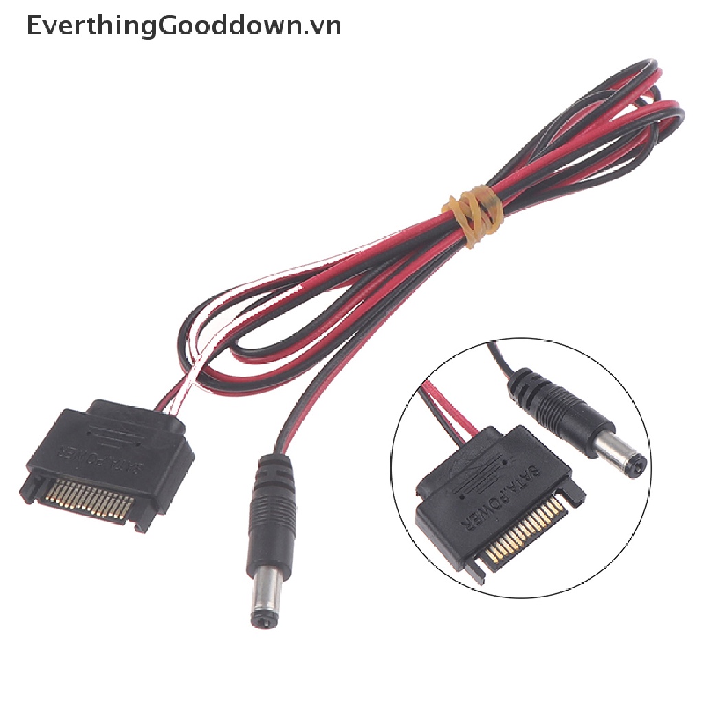 1 CáP ChuyểN ĐổI Dữ LiệU SATA Sang DC 5.5 * 2.5mm 12V SATA Sang DC 100cm