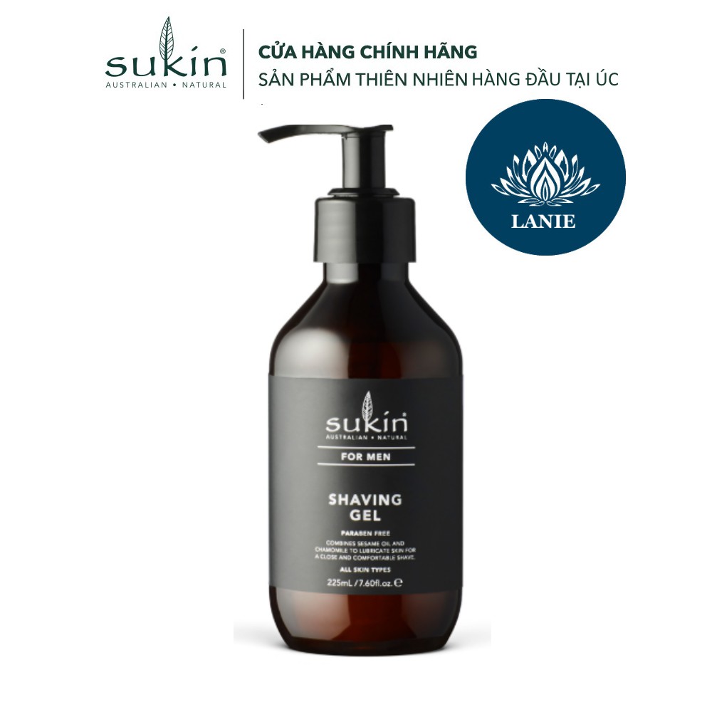 Gel Cạo Râu Dành Cho Nam Sukin Men’s Shaving Gel 225ml