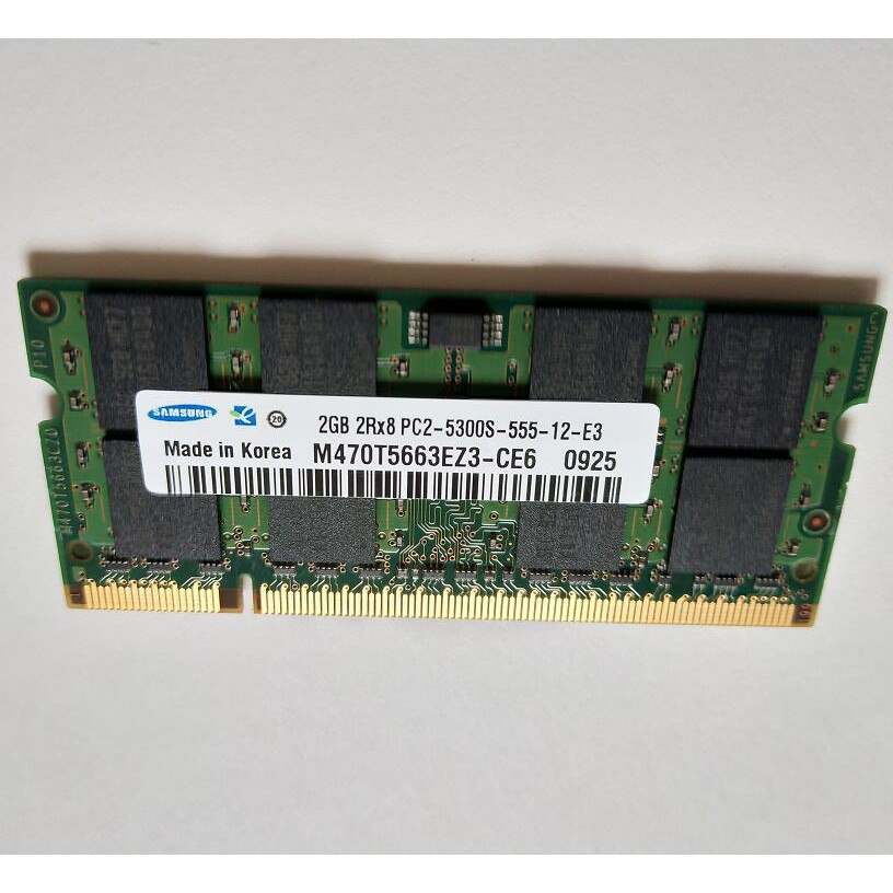 Thẻ Nhớ Ram Samsung 2gb Pc2-5300s Ddr2-667mhz Cl5 Sodim | BigBuy360 - bigbuy360.vn