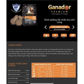 [ 400gr zin ] Hạt Ganador cho chó 🐕