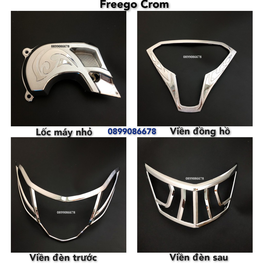 Phụ kiện Ốp Xe Freego / Gravis Mio 2019, 2020, 2021 Crom, Chrome