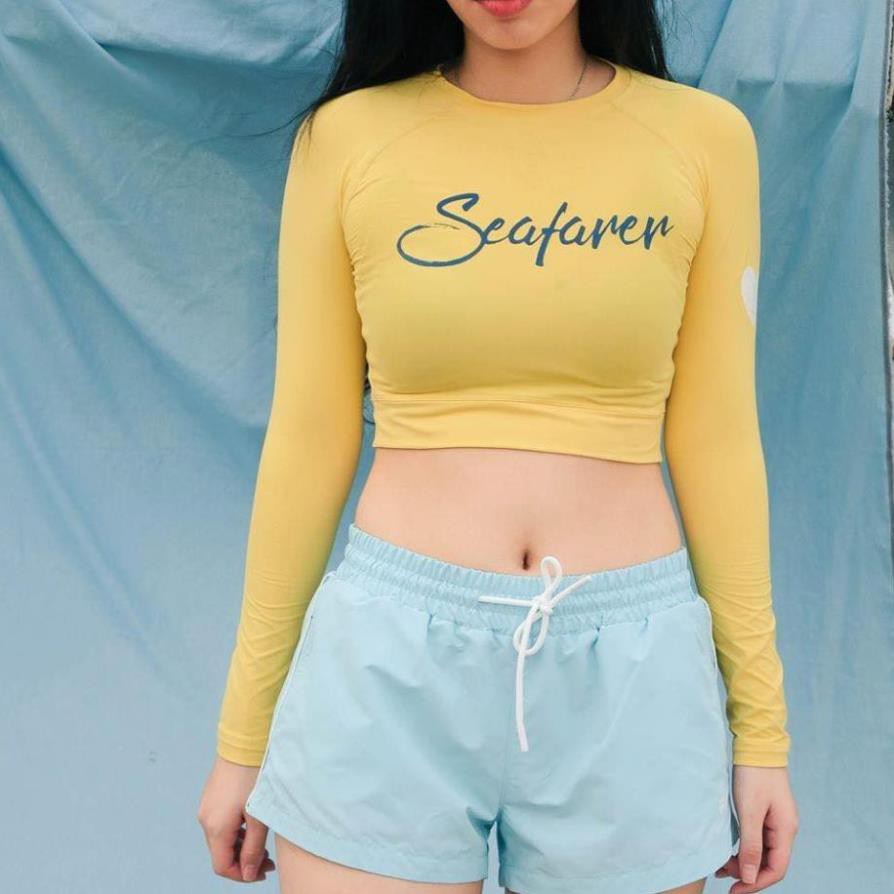 Áo bơi dài tay dáng croptop Seafarer Hàn Quốc nhiều màu [ẢNH THẬT] Vải co giãn, nhanh khô, giữ nhiệt cực tốt  ཾ ་ | BigBuy360 - bigbuy360.vn