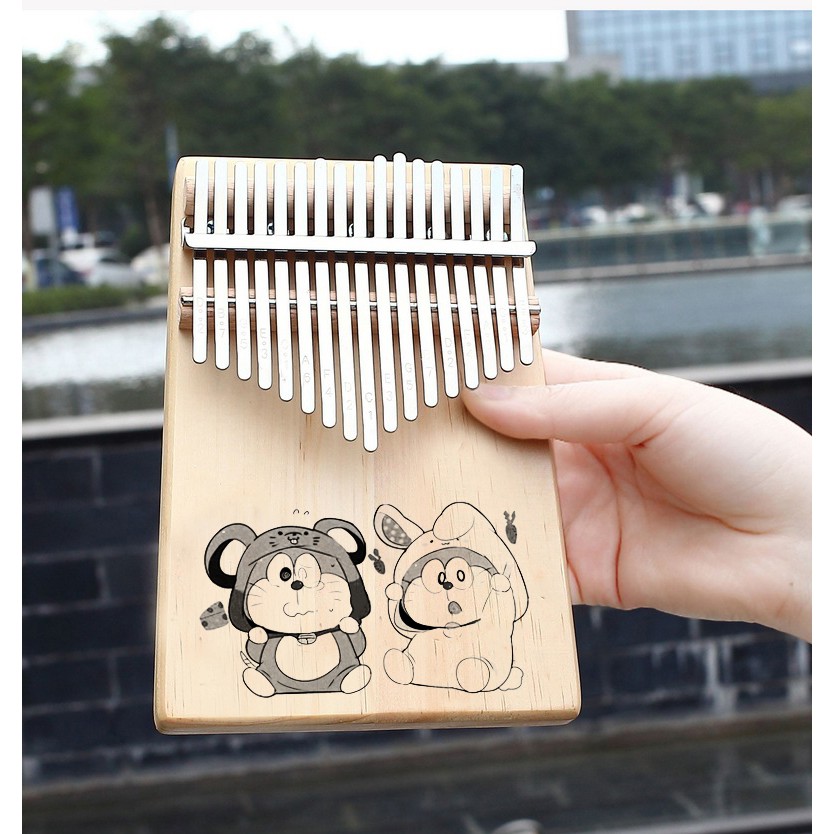 Đàn Kalimba 17 Phím Doremon Siêu Đáng Yêu - Tặng Đầy Đủ Phụ Kiện