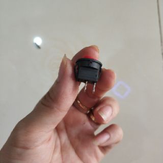 Công tắc đỏ on/off tròn 2 chân ( 1 cái)