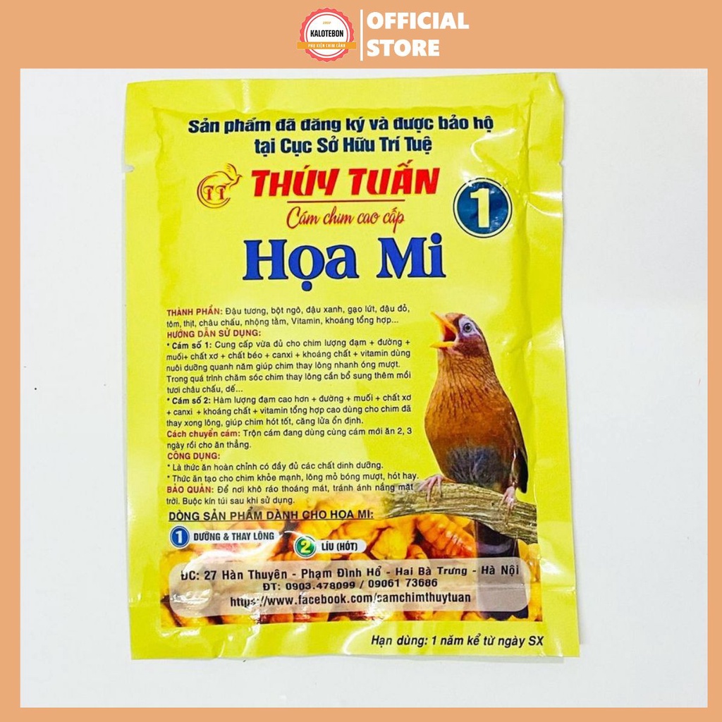 Cám chim họa mi Thúy Tuấn số 1 cao cấp chất lượng 100gram Phụ Kiện KaLoTeBon