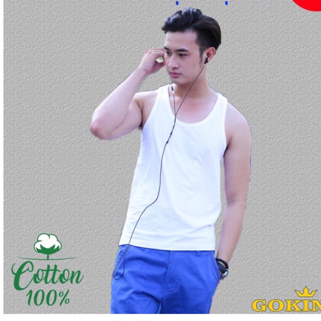 Áo ba lỗ nam ARISTINO 100% cotton mềm mát không xù không bai gião AC21 (Sẵn hàng đủ size) | BigBuy360 - bigbuy360.vn