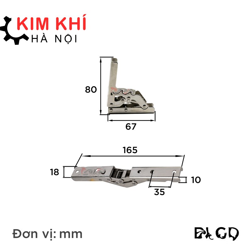 Bản Lề Gập Duỗi - 1 CÁI  cao cấp loại tốt